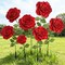 1 Giant Red Artificial Rose with Stem and Base Large Flower for Wedding Party Decor
